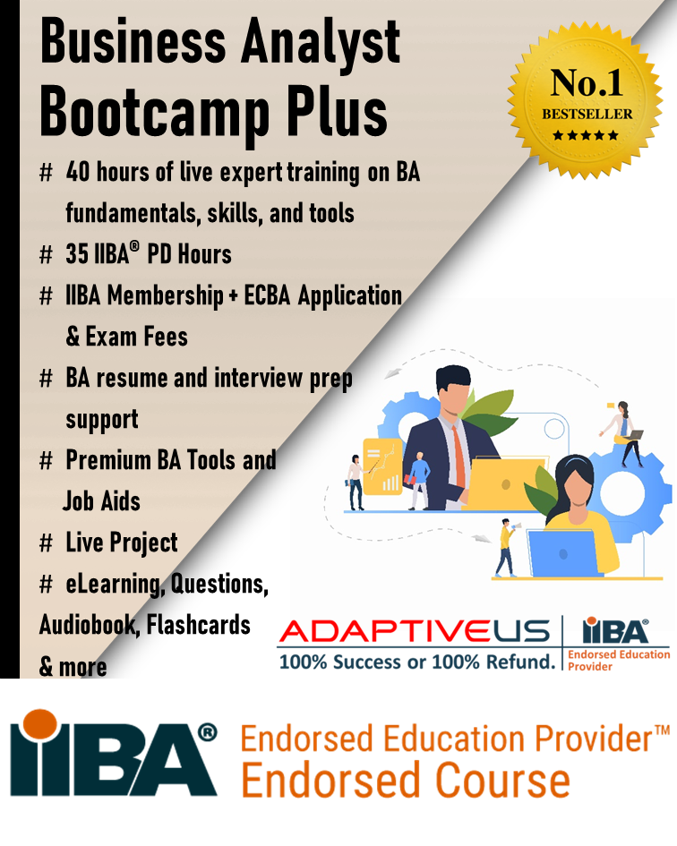 Adaptive US Business Analyst Bootcamp Ultimate With ECBA Exam Voucher